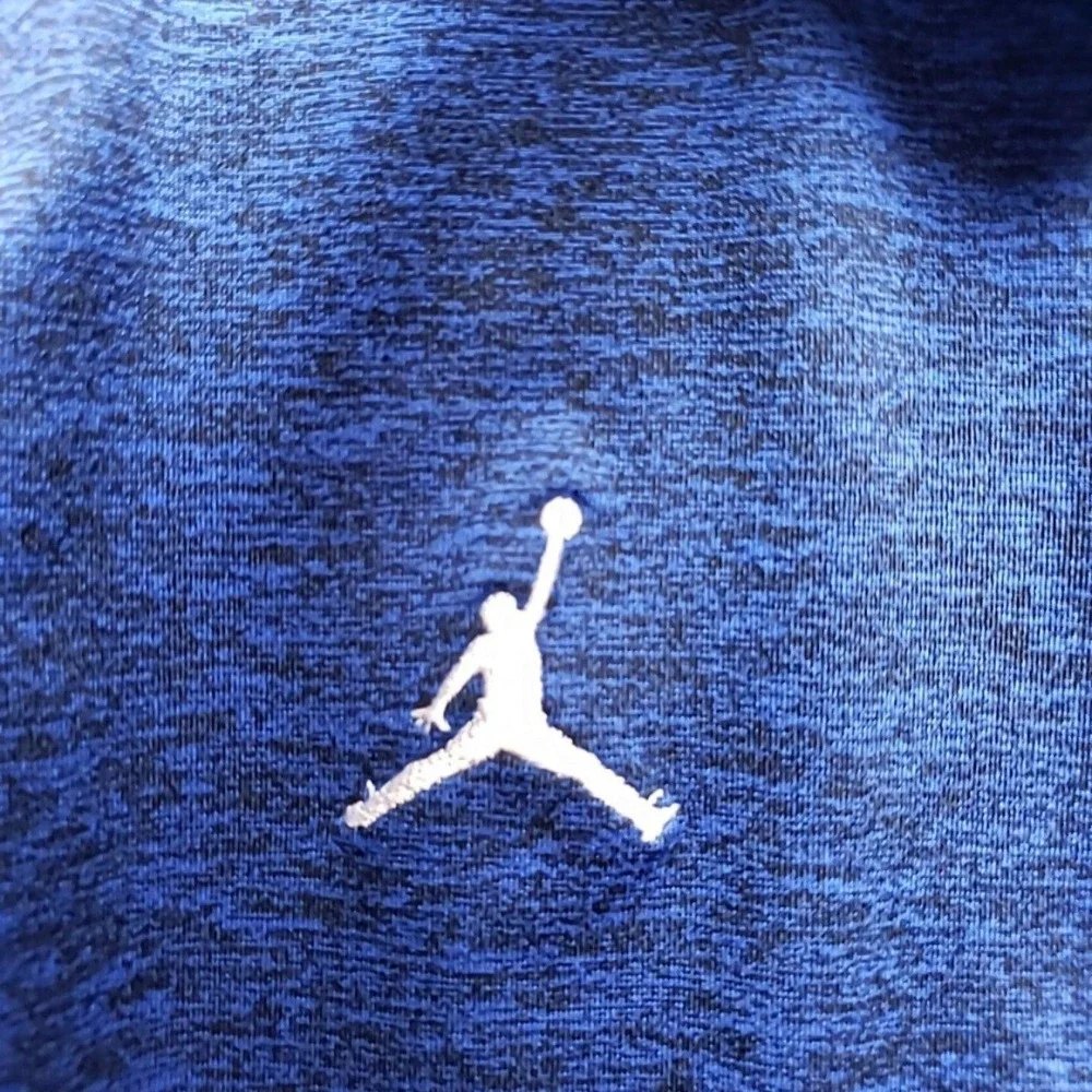 Jordan Polo Shirt Mens XXL Blue Florida Gators Jumpman Heathered Short Sleeve